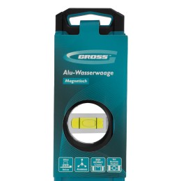Gross Уровень алюминиевый, магнит., фрезерованный, 3 глазка, 0,5 мм/м, 1200 мм 33654