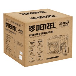 Denzel Генератор инверторный GK-2200iF, 2,2 кВт 94707