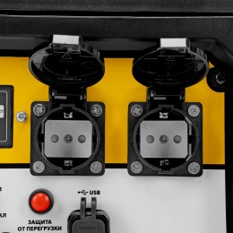 Denzel Генератор инверторный GS-4500iSE, 4,5 кВт, 230 В, закрытый корпус, электростартер 94714