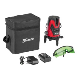 Matrix Лазерный уровень MXL GREEN, 30 м, зеленый луч, акк. Li 2400 mAh, сумка, резьба 5/8" 35013