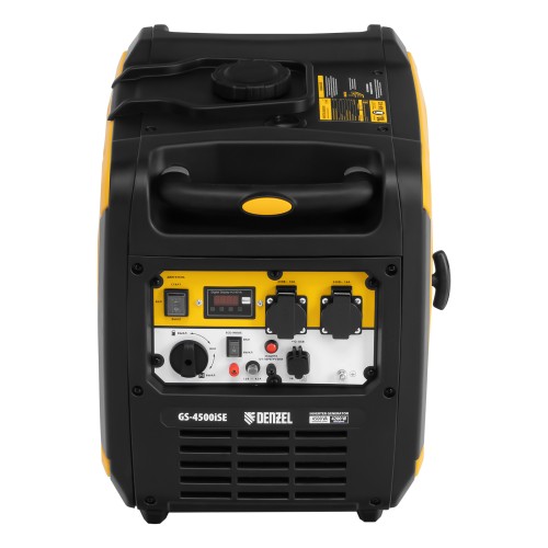 Генератор инверторный GS-4500iSE, 4,5 кВт, 230 В, закрытый корпус, электростартер Denzel 94714