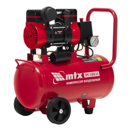 Matrix Компрессор безмасляный малошумный SPC 1500/24, 1500 Вт, ресивер 24 л, 260 л/мин 58139