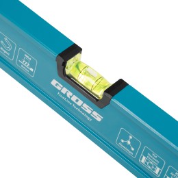 Gross Уровень алюминиевый, магнит., фрезерованный, 3 глазка, 0,5 мм/м, 1200 мм 33654