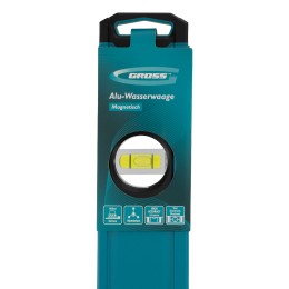 Gross Уровень алюминиевый, магнит., фрезерованный, 3 глазка, 0,5 мм/м, 1500 мм 33655