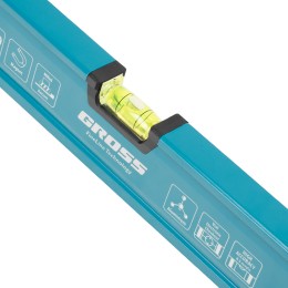 Gross Уровень алюминиевый, магнит., фрезерованный, 3 глазка, 0,5 мм/м, 1500 мм 33655