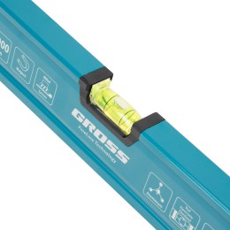 Gross Уровень алюминиевый, магнит., фрезерованный, 3 глазка, 0,5 мм/м, 1000 мм 33653