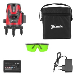 Matrix Лазерный уровень MFL GREEN, 30 м, зеленый луч, акк. Li 2400 mAh, сумка, резьба 5/8" 35015