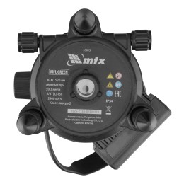 Matrix Лазерный уровень MFL GREEN, 30 м, зеленый луч, акк. Li 2400 mAh, сумка, резьба 5/8" 35015