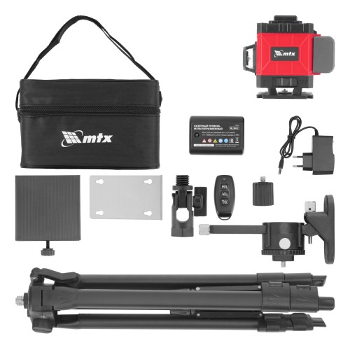 Лазерный уровень м-призм. ML 360-3 Pro SET, 30 м, акк. Li 3000 мАч, состоит из 2 частей MTX 350835