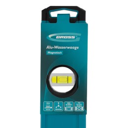 Gross Уровень алюминиевый, магнит., фрезерованный, 3 глазка, 0,5 мм/м, 800 мм 33652