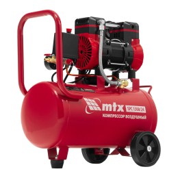 Matrix Компрессор безмасляный малошумный SPC 1500/24, 1500 Вт, ресивер 24 л, 260 л/мин 58139