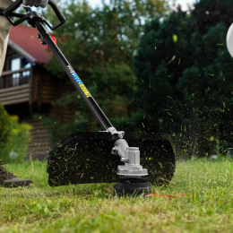 Matrix Триммер электрический ТХ-1100, 420мм, 1100 Вт, разборная штанга, катушка, диск 96635