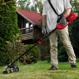 Matrix Триммер электрический ТХ-1100, 420мм, 1100 Вт, разборная штанга, катушка, диск 96635