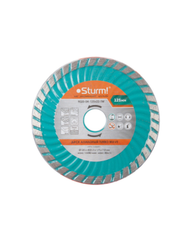 Sturm Алмазный диск, сухая/влажная резка Turbo Wave 125мм 9020-04-125x22-TW