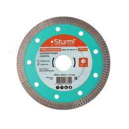 Sturm Алмазный диск 125x22,23 ТОНКИЙ, Y-тип, сухой рез, 9020-04-125x22-Yt