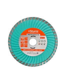 Sturm Алмазный диск, сухая/влажная резка Turbo Wave 150мм 9020-04-150x22-TW
