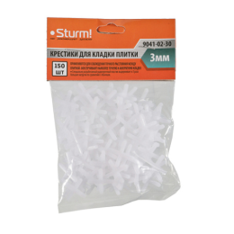 Sturm Крестики для кладки плитки 3 мм, 150 шт. 9041-02-30