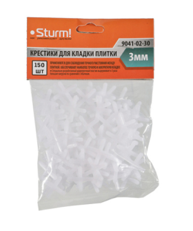 Sturm Крестики для кладки плитки 3 мм, 150 шт. 9041-02-30