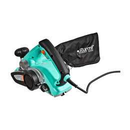 Sturm Рубанок электрический 1100Вт, 82мм, глуб. 3мм, паз -15,5, стац.крепл., 4м кабель P1012