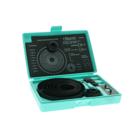 Sturm Набор коронок по дереву, 12 шт, 19/22/29/32/38/44/51/64/76/89/102/127x22мм, пластиковый кейс, 5440202