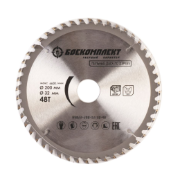 БОЕКОМПЛЕКТ Пильный диск по дереву 200x32/30мм, 48 зубьев B9022-200-32/30-48