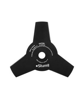 Sturm Нож ТРЕХЛЕПЕСТКОВЫЙ для триммера, 255mm*1,4 BT8942D-998