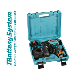 Sturm Дрель аккумуляторная б/щ 12В, 1BatterySystem12V, 40Нм,2х2.0Ач, пист. рук,кейс CD1240BLC