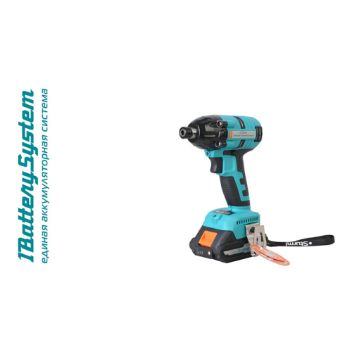 Винтоверт ударн б/щ Sturm!, 18В, 1BatterySystem, 260Нм, 1/4", 2скор, 2x2Ач, кейс CD300H