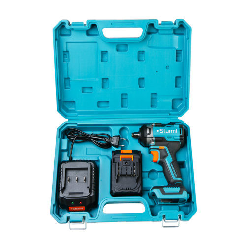Гайковерт ударн б/щ Sturm!, 18В, 1BatterySystem, 500Нм, 1/2", 3скор, 1x4.0Ач, кейс CD20500BL