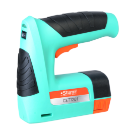 Sturm Степлер аккумуляторный 3.6В, 1.5Ач, тип 53, USB TYPE C, набор скоб, без ЗУ CET1201