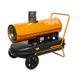 Sturm Дизельная тепловая пушка 20кВт, непр нагр,560м3/ч,потребл 1.5л/ч,бак 33л,колеса DKH20CH