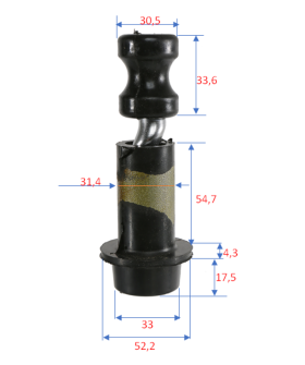 Sturm Винт рабочий в сборе со втулкой для WP9705DWI WP9705DWI-SCREW