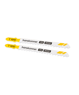 Hanskonner Пилки для лобзика ДЕРЕВО 2шт, T101D (мяг,тверд 10-45мм) H02-101D