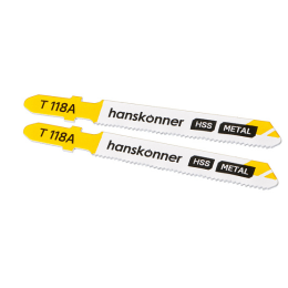 Hanskonner Пилки для лобзика по мет. 2шт тонк.прям.рез (лист 1-3мм,проф.10-30мм) H02-118A