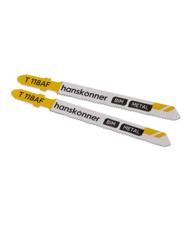 Hanskonner Пилки для лобзика по металлу 2шт, T118AF (лист 1-3мм, проф.10-30мм) H02-118AF