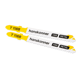 Hanskonner Пилки для лобзика по металлу 2шт, T118B (лист 3-5мм, проф.10-30мм) H02-118B