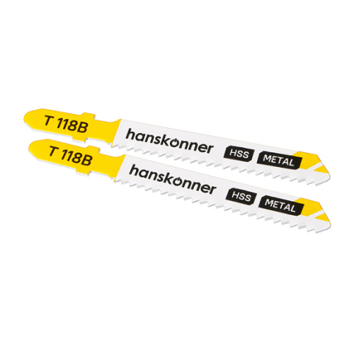 Пилки для лобзика по металлу 2шт, T118B (лист 3-5мм, проф.10-30мм) Hanskonner H02-118B