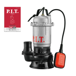 P.I.T. Насос фекальный PSW1750-W 1100Вт, с ножом, напор 16м, 166л/час, чугун, поплав.
