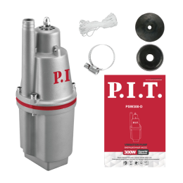 P.I.T. Насос вибрационный электрич. PSW300-D (300Вт, напор 60м, 20л/мин, нижний забор,термозащита)