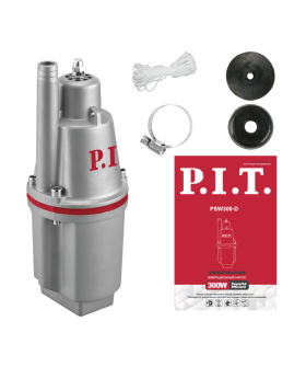 P.I.T. Насос вибрационный электрич. PSW300-D (300Вт, напор 60м, 20л/мин, нижний забор,термозащита)