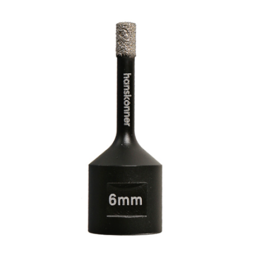 Коронка алмазная для УШМ, TilePro, 6 мм, вакуумн. спекание алмазов, Hanskonner H1055-10-06