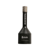 Коронка алмазная для УШМ, tilepro, 8 мм, вакуумн. Спекание алмазов, Hanskonner H1055-10-08