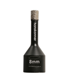 Hanskonner Коронка алмазная для УШМ, tilepro, 8 мм, вакуумн. Спекание алмазов, H1055-10-08