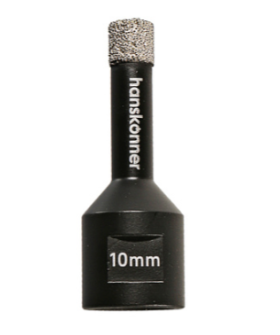 Hanskonner Коронка алмазная для УШМ, tilepro, 10 мм, вакуумн. Спекание алмазов, H1055-10-10