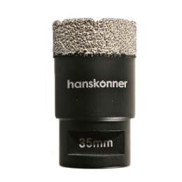 Hanskonner Коронка алмазная для УШМ, tilepro, 35 мм, вакуумн. Спекание алмазов, H1055-10-35