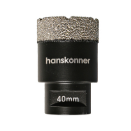 Hanskonner Коронка алмазная для УШМ, tilepro, 40 мм, вакуумн. Спекание алмазов, H1055-10-40