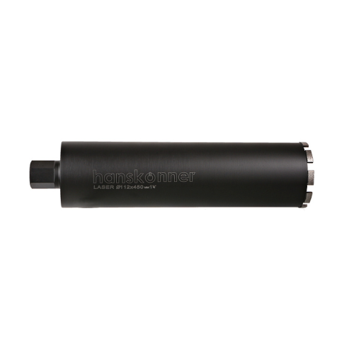 Коронка алмазная LASER по железобетону 112 мм, 1 1/4" , L=450мм, Hanskonner H1055-11-112