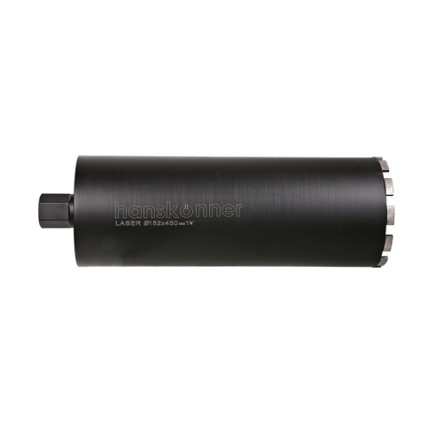 Коронка алмазная LASER по железобетону 152 мм, 1 1/4" , L=450мм, Hanskonner H1055-11-152