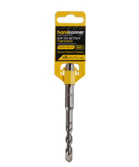 Hanskonner Бур SDS+ 08х110 HIGH SPEED плоский резец U спираль H9019-F08-110