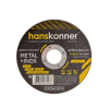 Диск отрезной по металлу 115х1,0х22,23 Hanskonner H9020-115-10